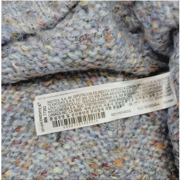 NEW Zara Wool Blend Boxy Popcorn Knit Crewneck Longsleeve Sweater Size Small - Picture 8 of 10